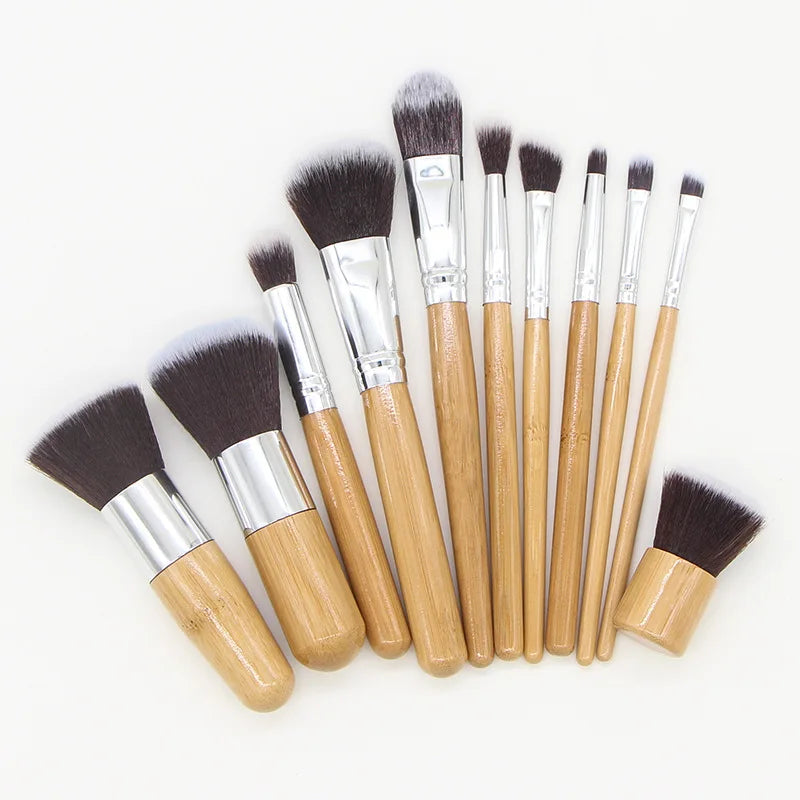 Bamboo Kabuki Makeup11pcs Brush Set