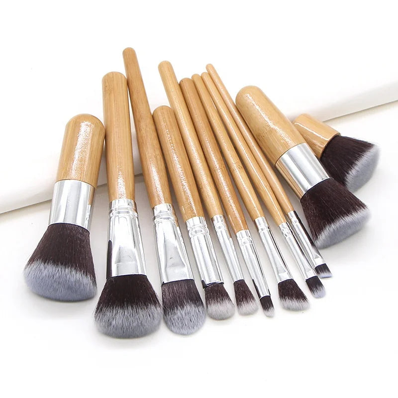 Bamboo Kabuki Makeup11pcs Brush Set